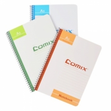 齐心(Comix) A5，80页螺旋装订本 线圈本螺旋本#C4515