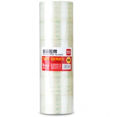 得力(Deli) 6.0cm*100码超透封箱胶 