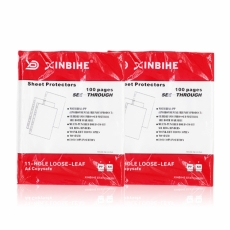 协成 11孔活页文件保护套 透明11孔文件袋#X305-5C