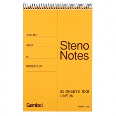 渡边(Gambol) A5，80页竖翻螺旋笔记本#
