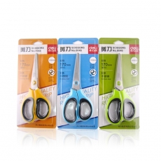得力(Deli) 17cm彩色手工剪刀#6046