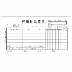 主力牌 48K转账付出传票#0817，30页*20本/包