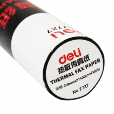 得力(Deli) 210mm*30m热敏传真纸 传真机专用纸热敏纸#7727