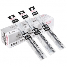 得力(Deli) 0.5mm中性笔替芯 台笔6791专用替芯#S758