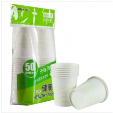 齐心 L305 健康纸杯50个装8安